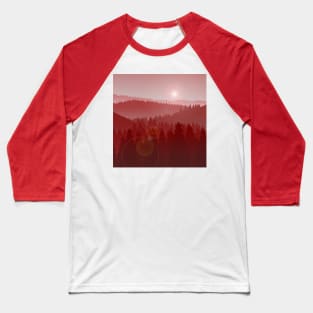 Mountains landscape with reflection Baseball T-Shirt